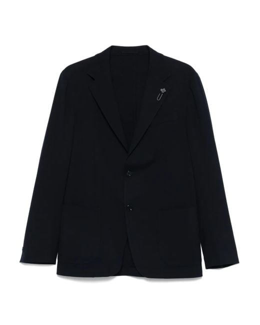Lardini Black Two-Button Blazer for men