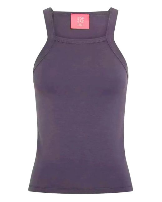 One Teaspoon Purple Bamboo Logo Top