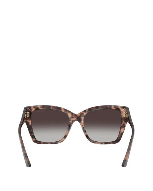 Jimmy Choo Gray Logo-Detail Sunglasses