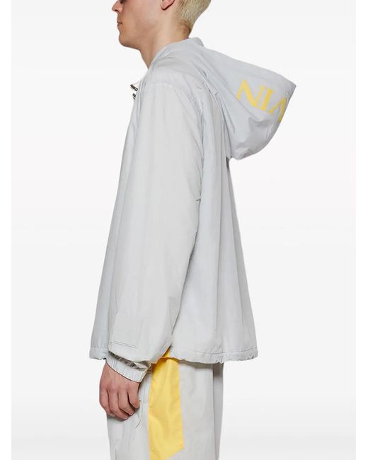 Lanvin White X Future Two-Tone Zip-Up Hoodie