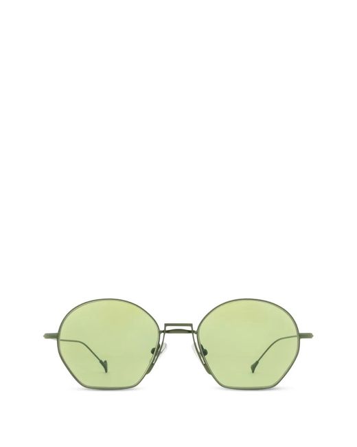 Eyepetizer Green Lunettes De Soleil À Monture Ronde