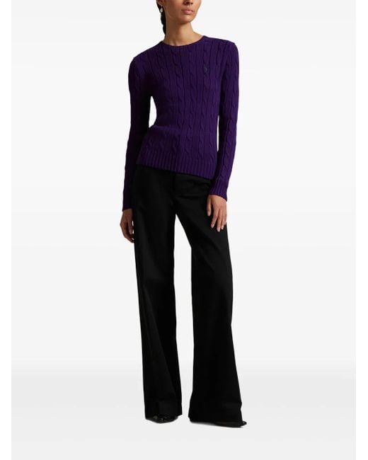 Polo Ralph Lauren Blue Cable-Knit Sweater