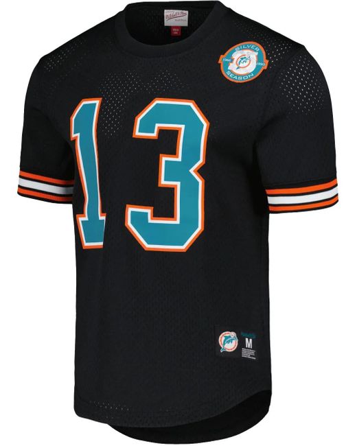 Mitchell & Ness Nfl N&N "Dolphins 1990 Dan Marino" Jersey in het Black voor heren