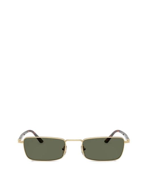 Persol Green Rectangle Frame Sunglasses