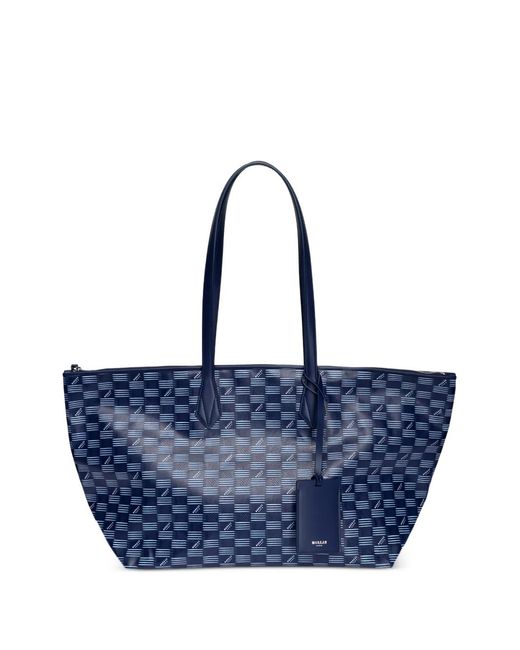 Moreau Blue Medium Vogue Patterned Tote Bag