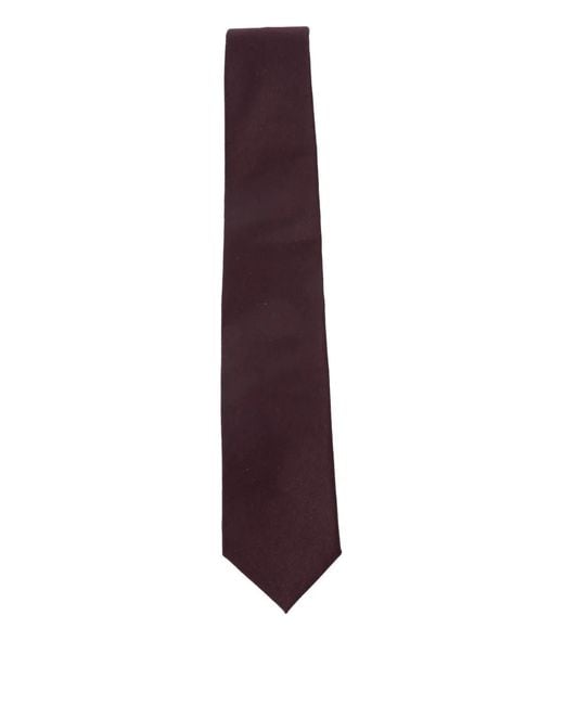 BIGI MILANO Purple Silk Tie for men