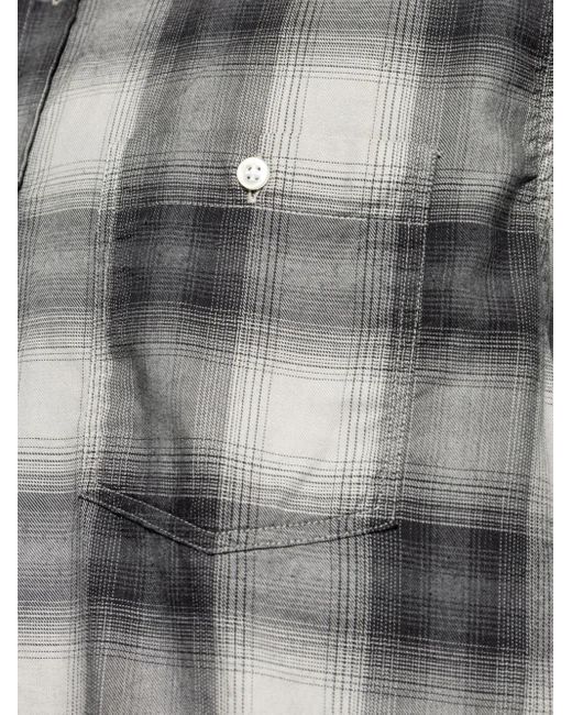 Chemise En Coton À Carreaux Officine Generale pour homme en coloris Gray