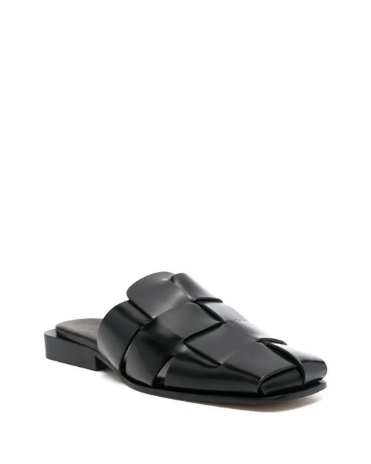 Hereu Black Coraia Leather Mules