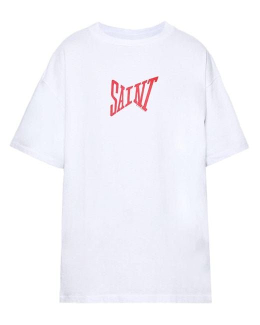 SAINT Mxxxxxx T-shirt Met Logoprint in het White voor heren