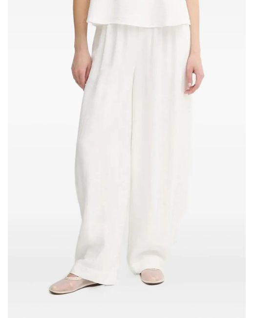 Gestuz White Gerade Hose mit Kordelzug