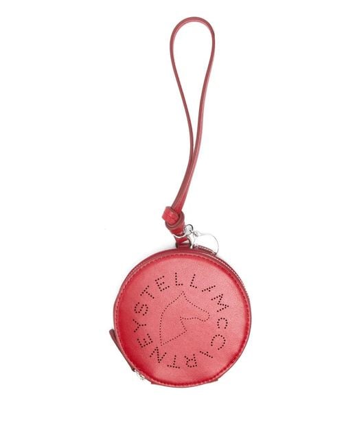 Stella McCartney Pink Logo Coin Purse Keyring