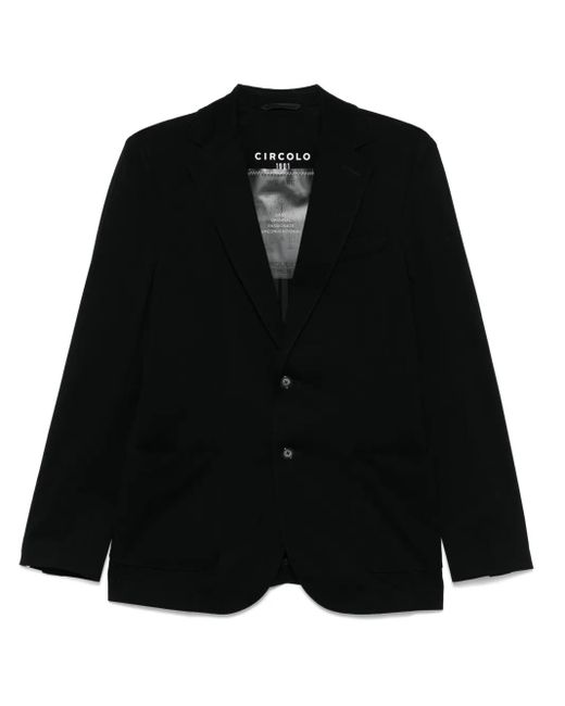 Circolo 1901 Black Piqué Blazer for men