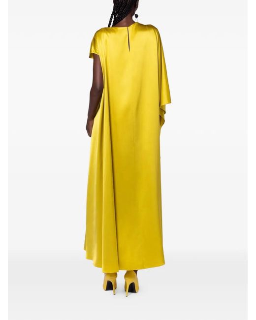 Roksanda Yellow Hiba Draped Asymmetric Dress