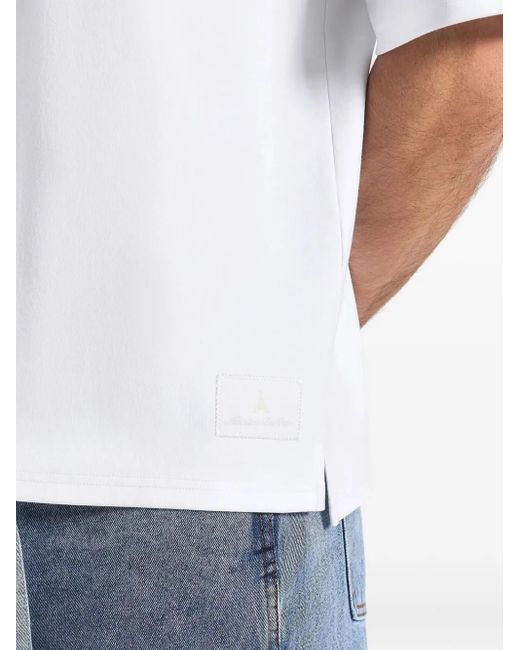 Manière De Voir Paul T-Shirt mit rundem Ausschnitt in White für Herren