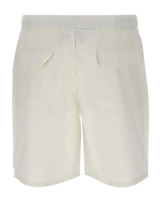 Sun 68 White Drawstring Bermuda Shorts for men