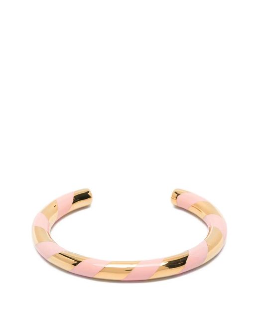 Aurelie Bidermann Pink Positano Striped Bracelet