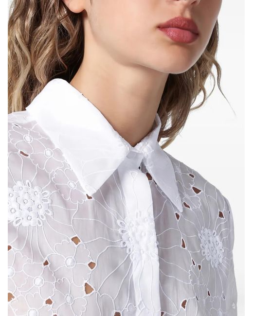 Valentino Garavani White Broderie Anglaise Shirt