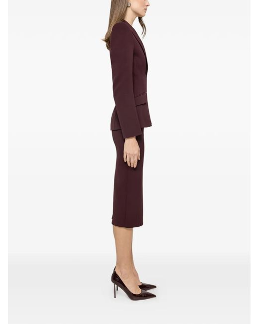 Nissa Red Single-Breasted Blazer