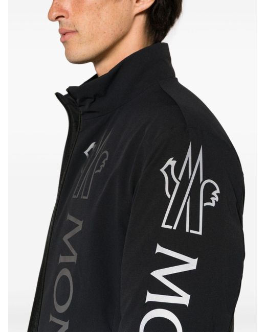 Moncler Gefütterte Ponset Jacke mit Logo-Print in Black für Herren