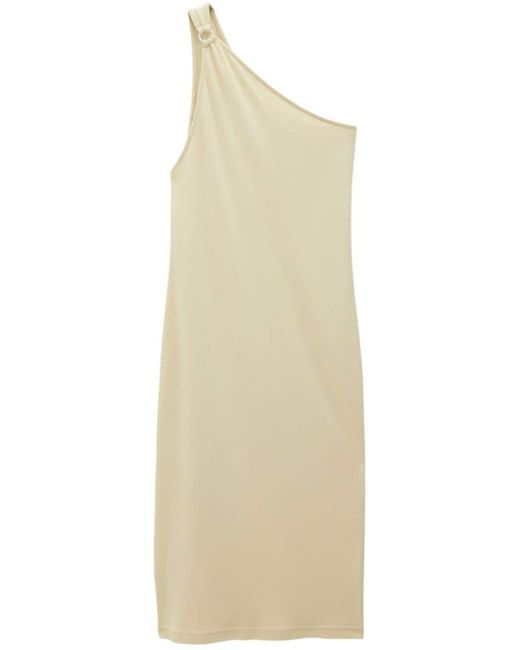 Filippa K Natural One-shoulder Jersey Midi Dress