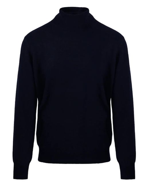 Cashmere Company Blue Turtleneck Sweater for men
