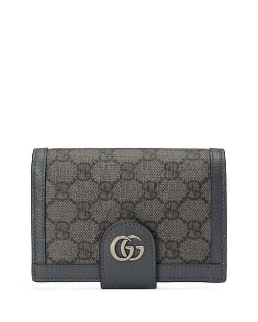 Gucci GG Monogram Passport Holder in Grey for Men Lyst UK