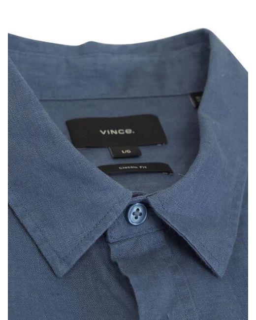 Vince Blue Buttoned Shirt for men