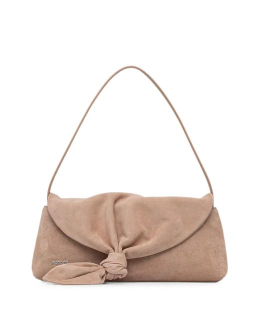 ROTATE BIRGER CHRISTENSEN Pink Knot-Detail Tote Bag