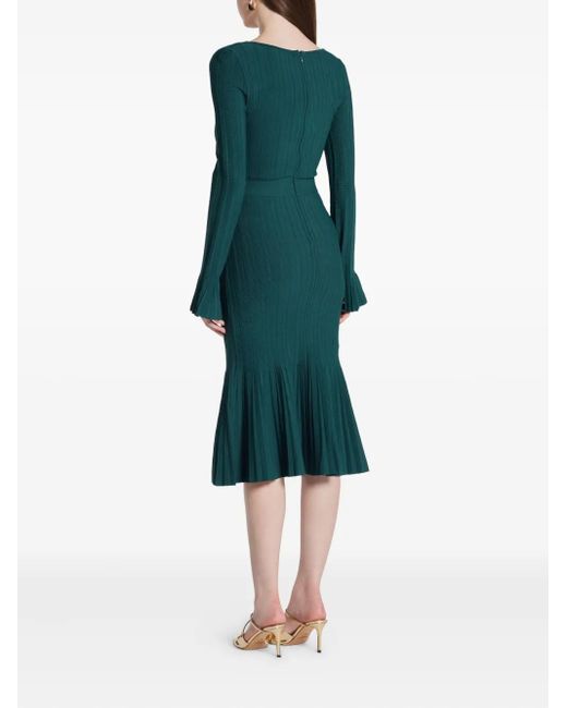 Vestido midi Alena Hervé Léger de color Green