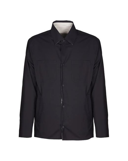 Chaqueta Con Bolsillos En El Pecho Herno de hombre de color Blue
