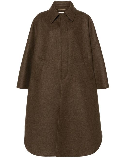 Saint Laurent Brown Klassisches Cape