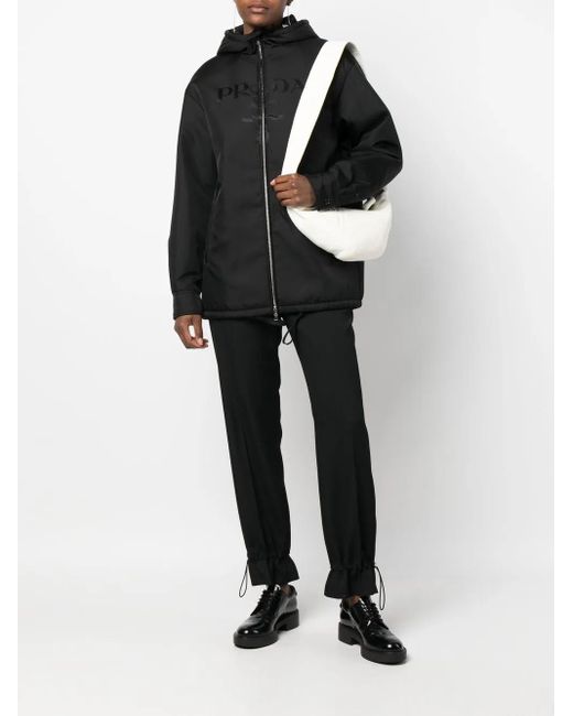 Prada Black Re-Nylon Hooded Jacket