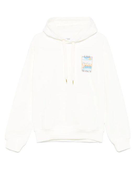 スウェット・トレーナー CASABLANCA 'The Surreal Pool' hoodie White Surreal Pool Hooded Sweatshirt | Casablanca Paris