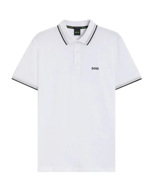 メンズ Boss Paddy ポロシャツ White