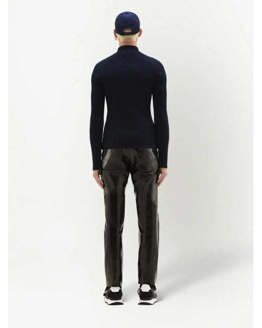 Pull Nervuré À Col Montant Courreges pour homme en coloris Blue