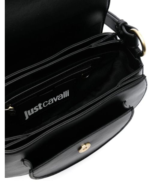Just Cavalli Black Logo-plaque Cross Body Bag