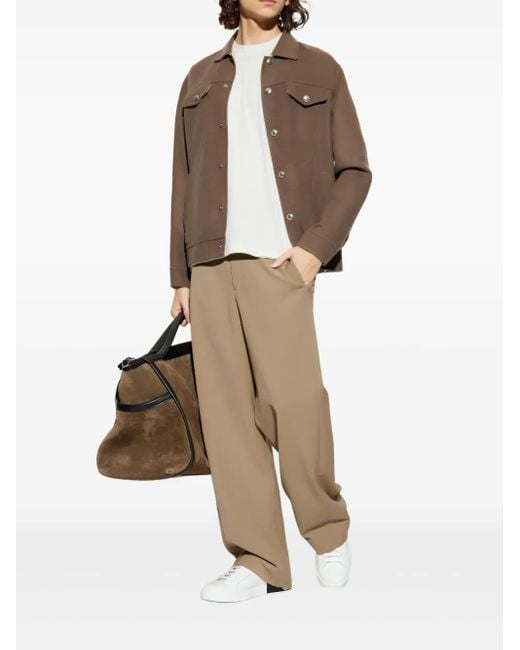 Eleventy Brown Buttoned Pocket Jacket for men