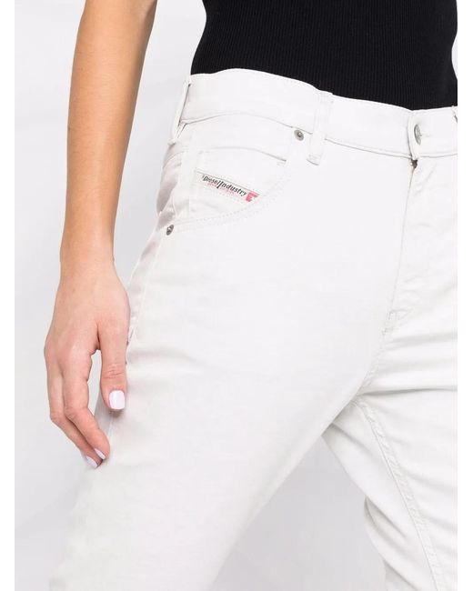 DIESEL White Krailey Joggjeans Straight-Leg Jeans