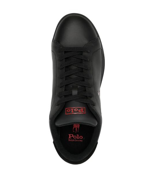 Polo Ralph Lauren Black Hrt Ct Ii Low Top Sneakers for men