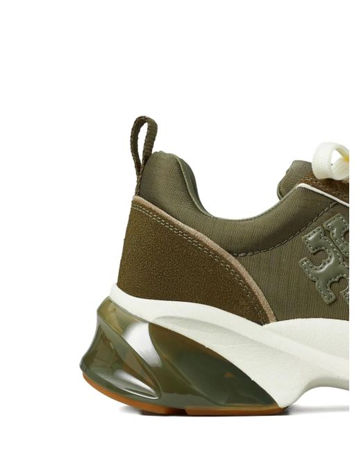 Tory Burch Green Sneakers Mit Logo-Patch