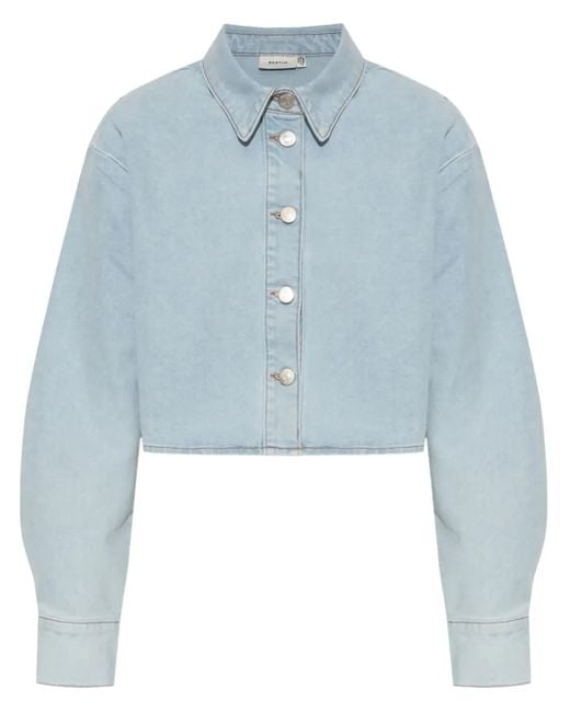 Gestuz Blue Washed Buttoned Shirt