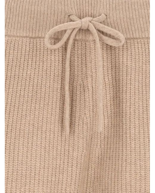 Polo Ralph Lauren Natural Ribbed-Knit Drawstring Trousers