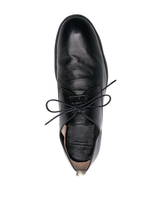 Officine Creative Black Leather Derby Shoes for men