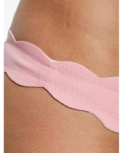 Marysia Swim Brown North Scalloped Bikini Bottom