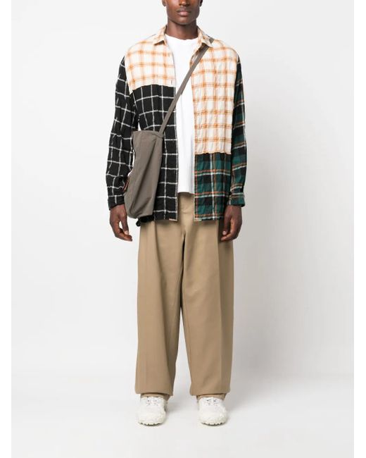 Maison Margiela Natural X Pendleton Checked Trousers for men