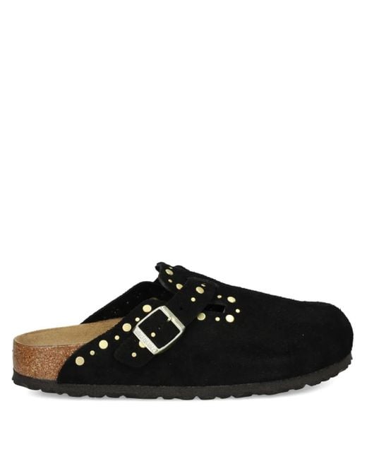 Birkenstock Boston Rivets スタッズ ミュール Black