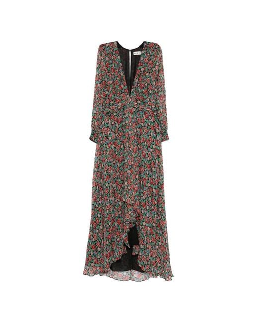 Rixo Brown Meera Maxi Dress
