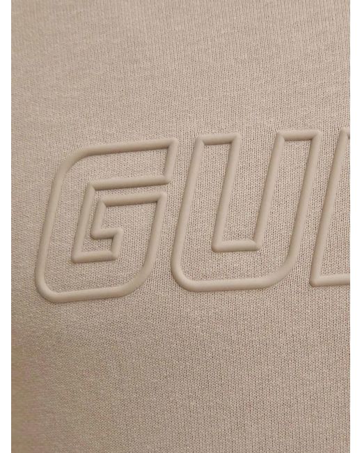 Guess Natural Aldwin Logo-Embossed Raglan-Sleeve Sweater for men