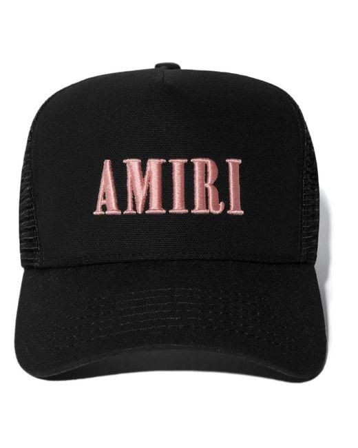 Amiri Black Core Logo Trucker Hat