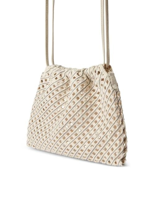 Brunello Cucinelli Natural Pouch Bag